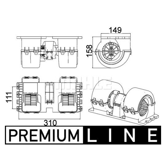 AB 145 000P Interior Blower