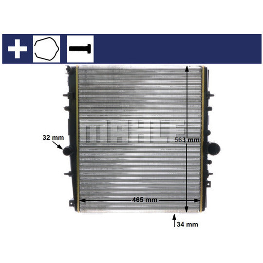 CR 1437 000S Radiator, engine cooling