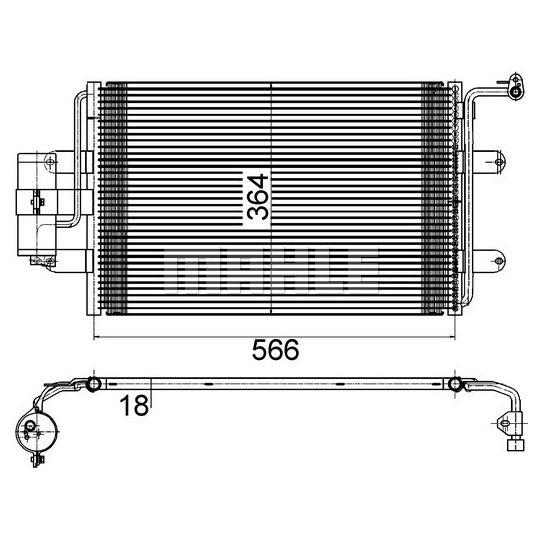 AC 180 000S Condenser, air conditioning
