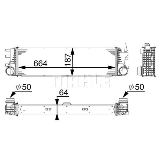 CI 180 000P Intercooler, charger