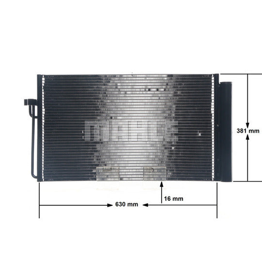 AC 345 000S Condenser, air conditioning