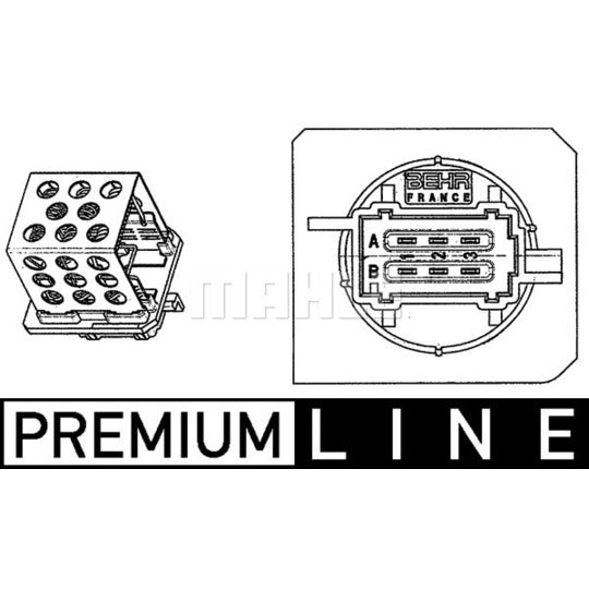 ABR 89 000P Resistor, interior blower