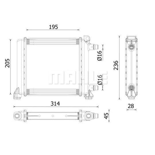 CR 2642 000P Radiator, engine cooling