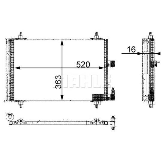 AC 350 000S Condenser, air conditioning