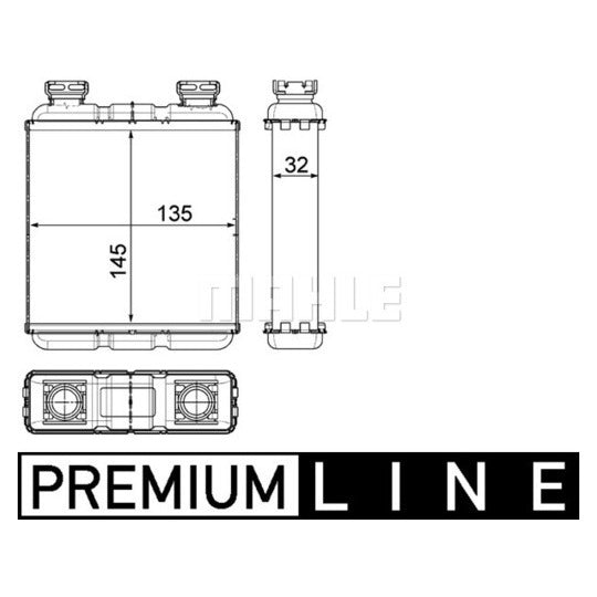 AH 188 000P Heat Exchanger, interior heating