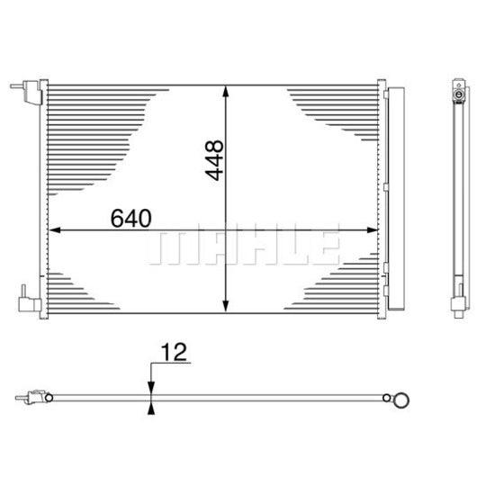 AC 412 000S Condenser, air conditioning