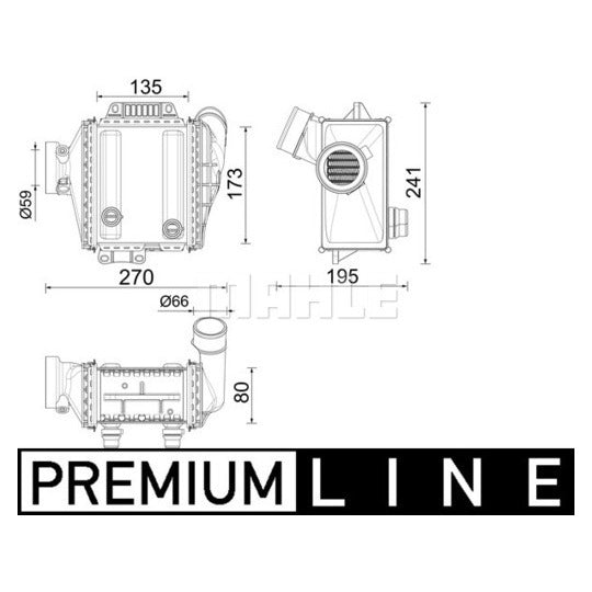 CI 639 000P Intercooler, charger