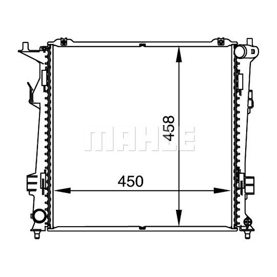 CR 1367 000P Radiator, engine cooling