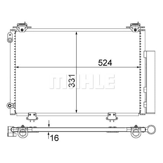 AC 292 000S Condenser, air conditioning