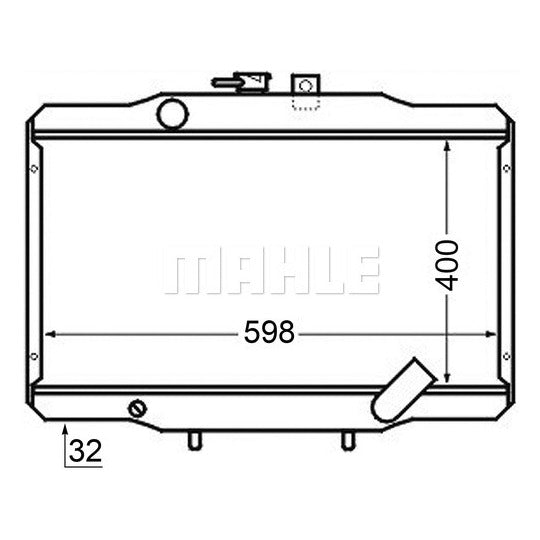 CR 141 000S Radiator, engine cooling