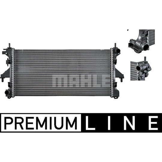 CR 880 000P Radiator, engine cooling