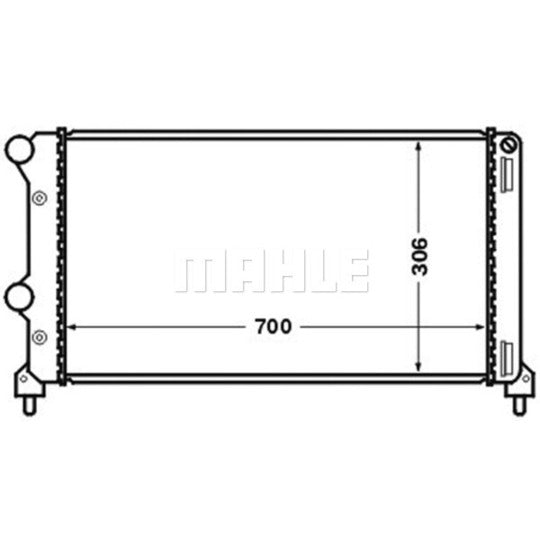 CR 1448 000S Radiator, engine cooling