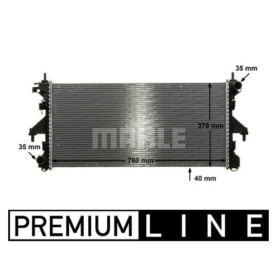CR 887 000P Radiator, engine cooling