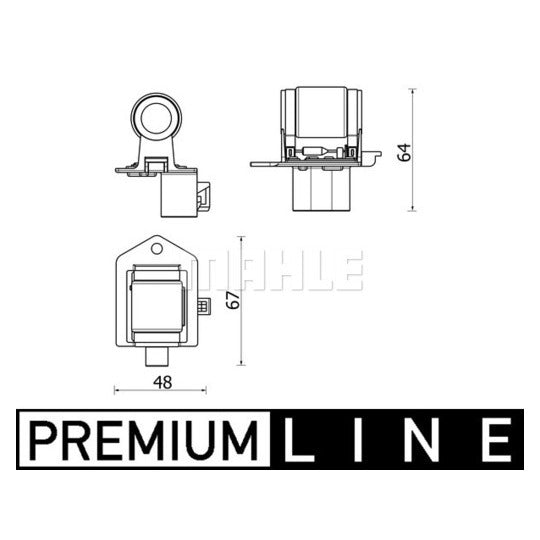 ABR 156 000P Resistor, interior blower
