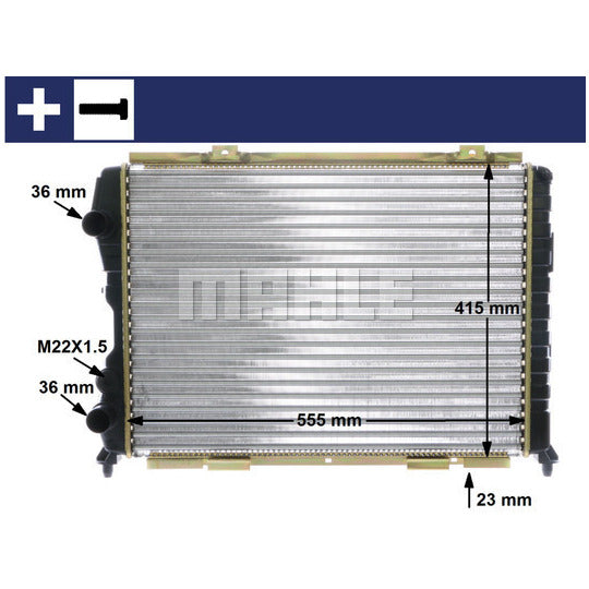 CR 1408 000S Radiator, engine cooling