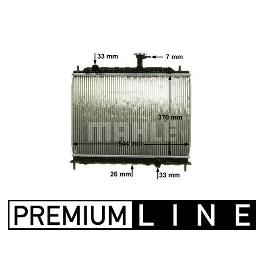 CR 1304 000P Radiator, engine cooling