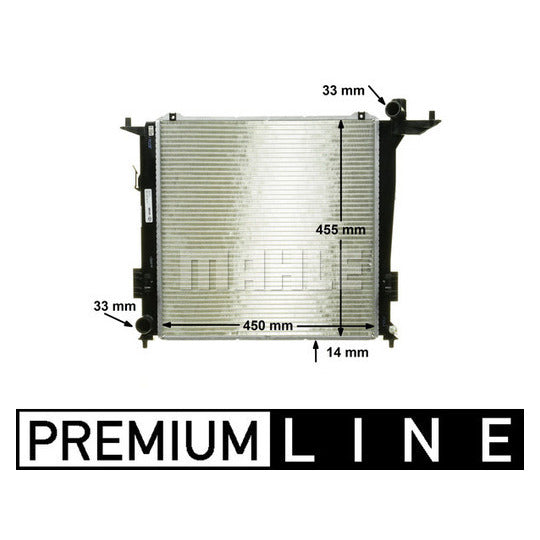 CR 1368 000P Radiator, engine cooling