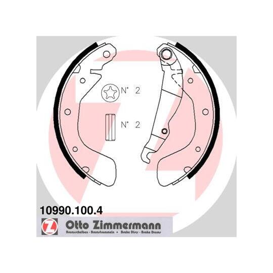 10990.100.4 Brake Shoe Set