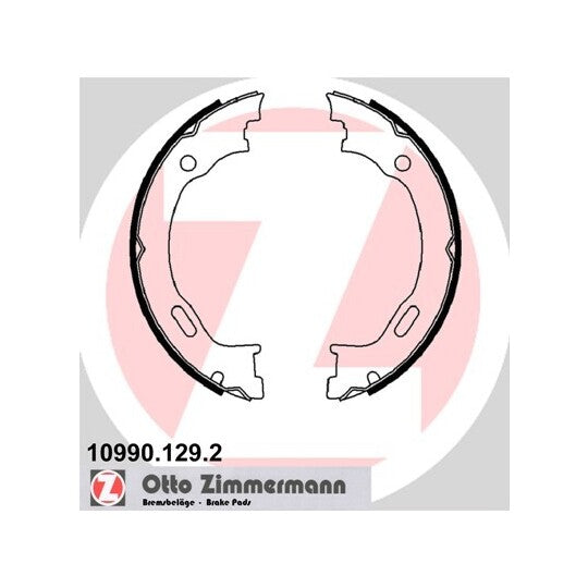 10990.129.2 Brake Shoe Set, parking brake