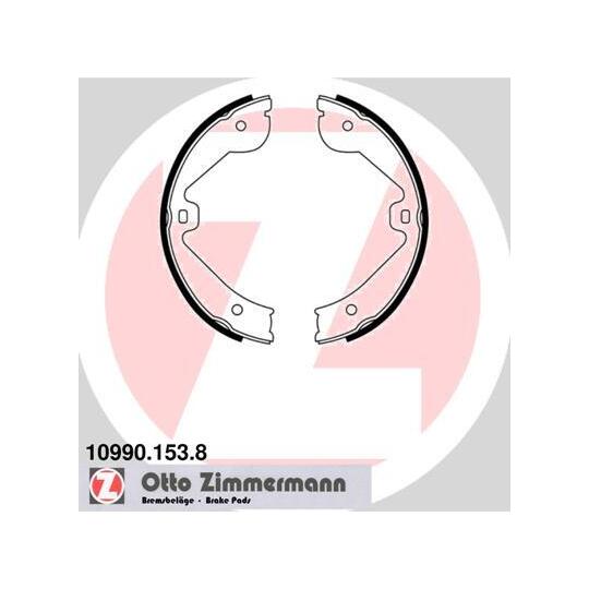 10990.153.8 Brake Shoe Set, parking brake