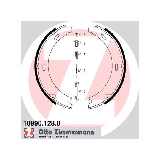 10990.128.0 Brake Shoe Set, parking brake