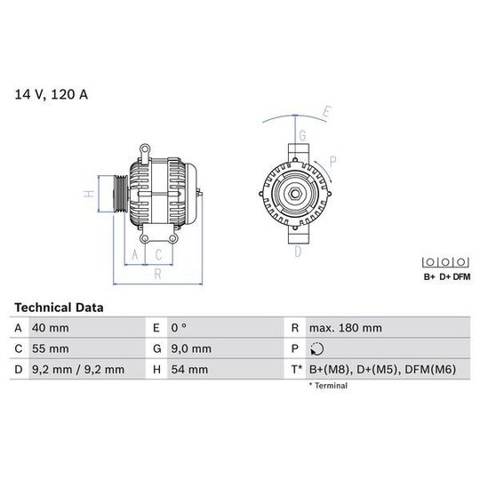 0 986 084 160 Alternator
