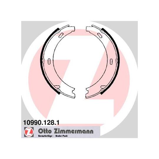 10990.128.1 Brake Shoe Set, parking brake