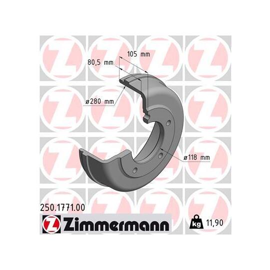 250.1771.00 Brake Drum