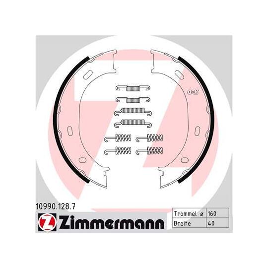 10990.128.7 Brake Shoe Set, parking brake