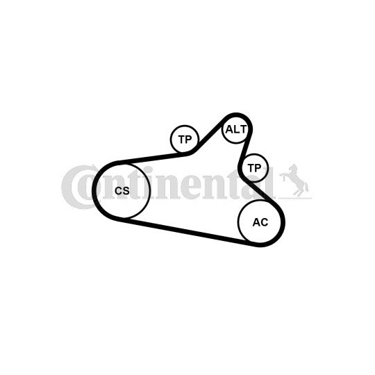 6PK1020 EXTRA K1 V-Ribbed Belt Set