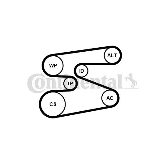 6PK1698K1 V-Ribbed Belt Set