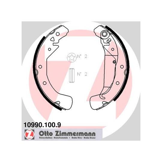 10990.100.9 Brake Shoe Set