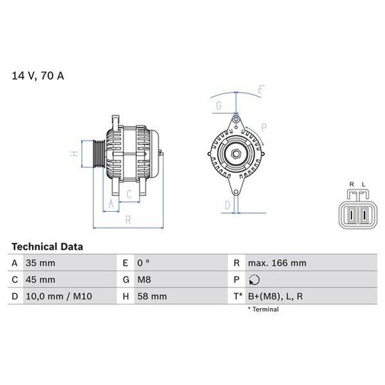0 986 083 930 Alternator