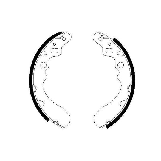 0 986 487 504 Brake Shoe Set