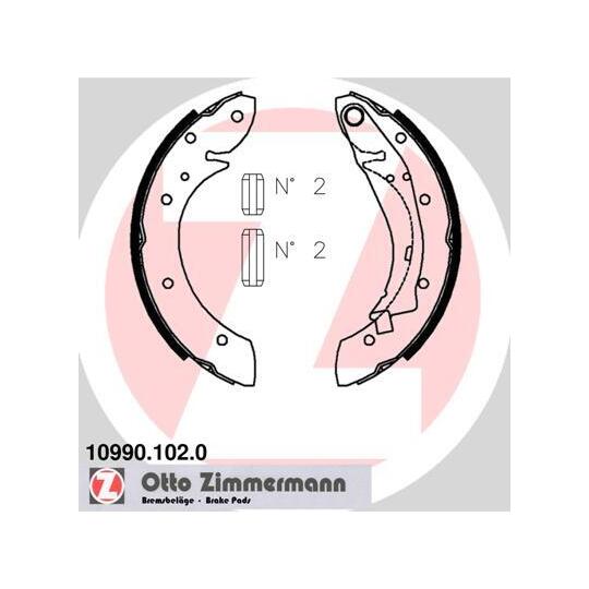 10990.102.0 Brake Shoe Set