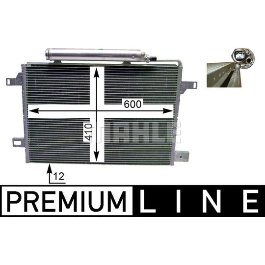 AC 369 000P Condenser, air conditioning