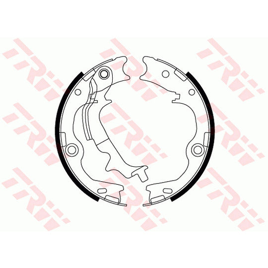 GS8817 Brake Shoe Set, parking brake