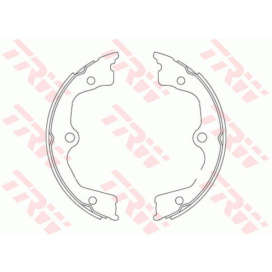 GS8821 Brake Shoe Set, parking brake