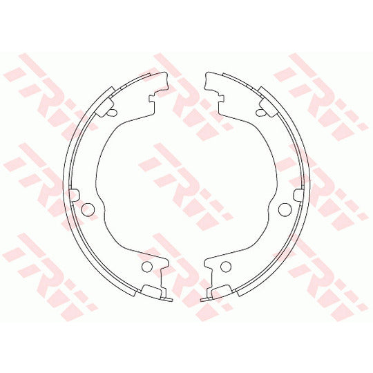 GS8829 Brake Shoe Set, parking brake