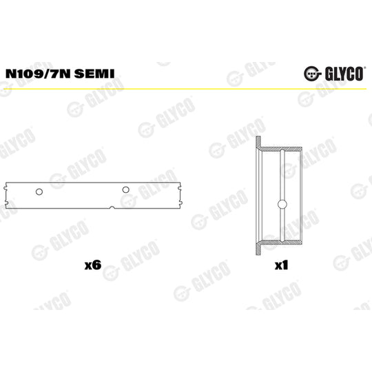 N109/7N SEMI Camshaft Bushes